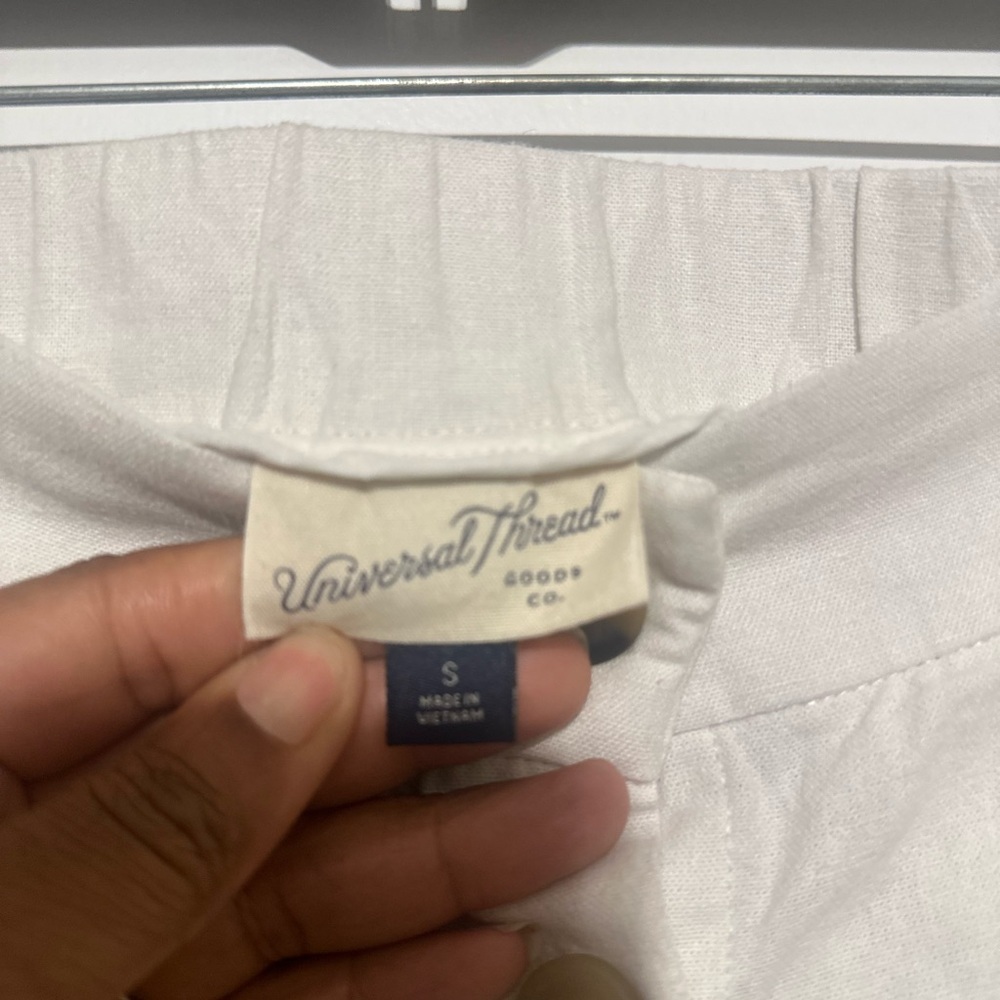 Universal Thread Cream A-Line Skirt with Buttons - Picture 4 of 6